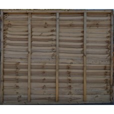 Waney Lap Panel Pressure Treated Green 'Limited Stock'